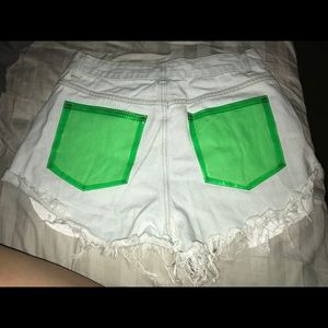 Cute neon pocket shorts!